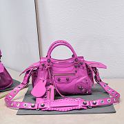 Balenciaga Pink XS Neo Cagole Top Handle Bag 26x11x18cm - 1