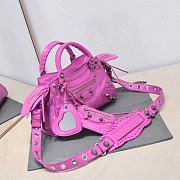 Balenciaga Pink XS Neo Cagole Top Handle Bag 26x11x18cm - 6