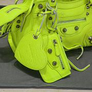 Balenciaga Yellow Neon XS Neo Cagole Top Handle Bag 26x11x18cm - 3