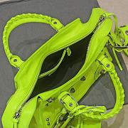 Balenciaga Yellow Neon XS Neo Cagole Top Handle Bag 26x11x18cm - 2