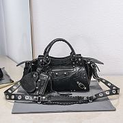 Balenciaga Black XS Neo Cagole Top Handle Bag 26x11x18cm - 1