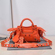 Balenciaga Orange XS Neo Cagole Top Handle Bag 26x11x18cm - 1