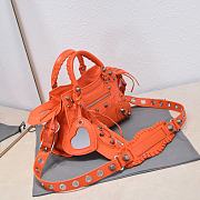 Balenciaga Orange XS Neo Cagole Top Handle Bag 26x11x18cm - 6