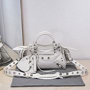 Balenciaga White XS Neo Cagole Top Handle Bag 26x11x18cm - 1