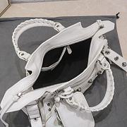 Balenciaga White XS Neo Cagole Top Handle Bag 26x11x18cm - 5