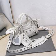 Balenciaga White XS Neo Cagole Top Handle Bag 26x11x18cm - 2