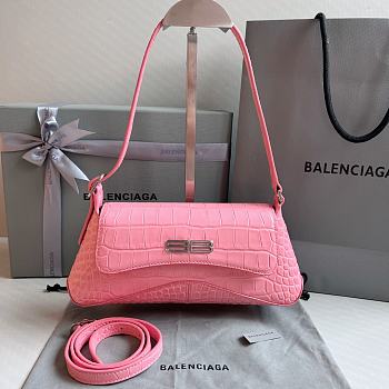 Balenciaga Damen XX Kleine Flap-Tasche in Pink 27x4.8x15.5cm