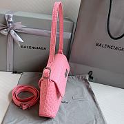 Balenciaga Damen XX Kleine Flap-Tasche in Pink 27x4.8x15.5cm - 5