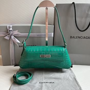 Balenciaga Damen XX Kleine Flap-Tasche in Green 27x4.8x15.5cm 