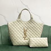 Saint Laurent Icare Maxi Shopping Bag in White 38x8x43cm - 1