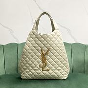 Saint Laurent Icare Maxi Shopping Bag in White 38x8x43cm - 6