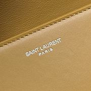 Saint Laurent Le Pavé Smooth Leather Bag in Yellow 24x7x17cm - 2
