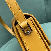 Saint Laurent Le Pavé Smooth Leather Bag in Yellow 24x7x17cm - 4