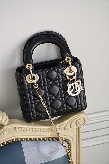 Dior Lady My ABCDior Bag in Black 17cm