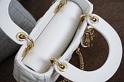 Dior Lady My ABCDior Bag in White 17cm - 4