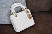 Dior Lady My ABCDior Bag in White 17cm - 5