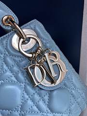 Dior Lady My ABCDior Bag in Blue 17cm - 2
