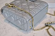 Dior Lady My ABCDior Bag in Grey 17cm - 6