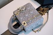 Dior Lady My ABCDior Bag in Grey 17cm - 5