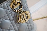 Dior Lady My ABCDior Bag in Grey 17cm - 3