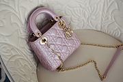 Dior Lady My ABCDior Bag in Pink 17cm - 3