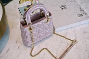 Dior Lady My ABCDior Bag in Pink 17cm - 2