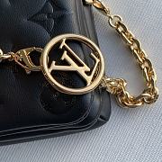 Louis Vuitton Pochette Coussin Black M80742 20x14x8cm  - 4