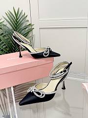 Mach&Mach Double Bow Heels in Black - 2