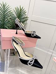 Mach&Mach Double Bow Heels in Black - 4