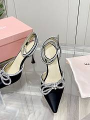 Mach&Mach Double Bow Heels in Black - 3