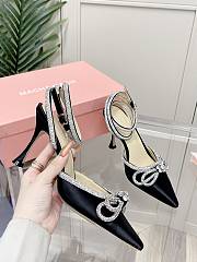 Mach&Mach Double Bow Heels in Black - 5