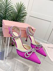 Mach&Mach Double Bow Heels in Pink - 1