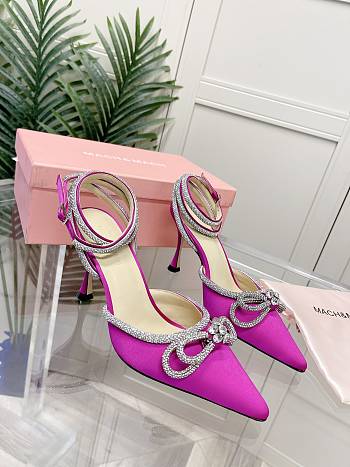 Mach&Mach Double Bow Heels in Pink