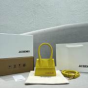 Jacquemus Le Chiquito Mini Yellow Smooth Leather Bag 12x8x5cm - 1