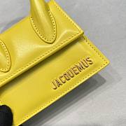 Jacquemus Le Chiquito Mini Yellow Smooth Leather Bag 12x8x5cm - 5