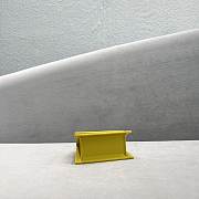 Jacquemus Le Chiquito Mini Yellow Smooth Leather Bag 12x8x5cm - 4