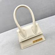 Jacquemus Le Chiquito Mini White Smooth Leather Bag 12x8x5cm - 3