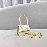 Jacquemus Le Chiquito Mini White Smooth Leather Bag 12x8x5cm - 2