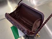 Bottega Veneta Leather Knot Minaudiere Shoulder Bag in Red 20x12x5.5cm - 5