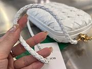 Bottega Veneta Leather Knot Minaudiere Shoulder Bag in White 20x12x5.5cm - 6