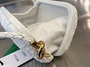 Bottega Veneta Leather Knot Minaudiere Shoulder Bag in White 20x12x5.5cm - 3