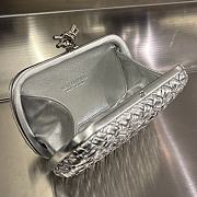 Bottega Veneta Knot Clutch in Silver 19x11.5x5cm - 5