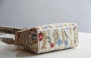 Dior Lady D-Lite Embroidered Hibiscus Bag 24x20x11cm - 6