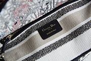 Dior Lady D-Lite Embroidered Flower Hibiscus Bag 24x20x11cm - 4