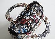 Dior Lady D-Lite Embroidered Flower Hibiscus Bag 24x20x11cm - 2