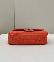 Fendi Women's Red Baguette Chain Medium Shoulder Bag 24×6×13cm - 2