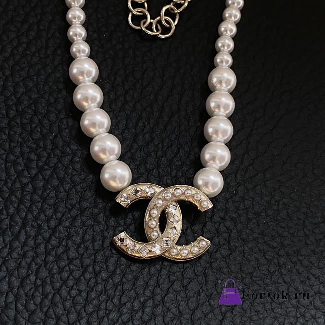 Chanel Pearl Split Necklace - 1