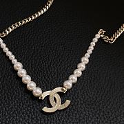Chanel Pearl Split Necklace - 2