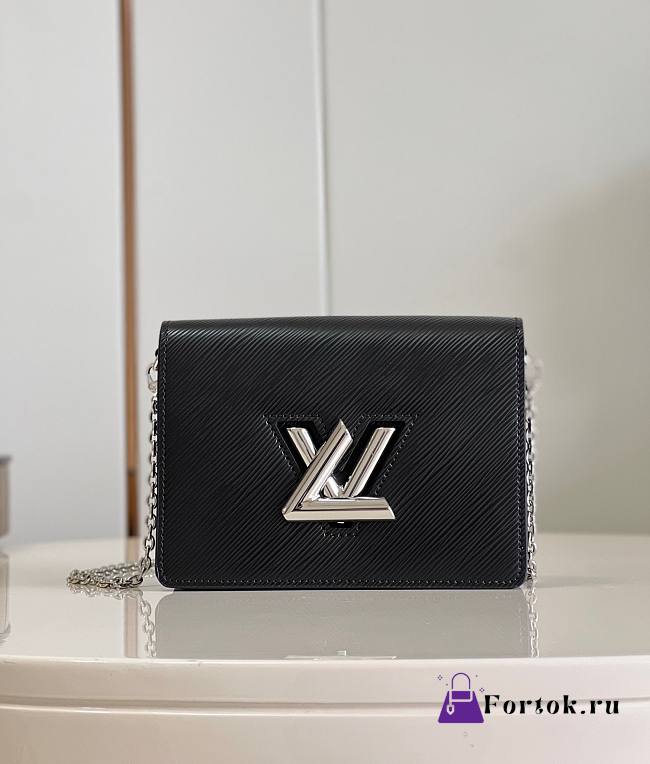 Louis Vuitton Twist handbag in Black Silver Buckle M68750 19x13.5x4.2cm - 1