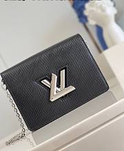 Louis Vuitton Twist handbag in Black Silver Buckle M68750 19x13.5x4.2cm - 5